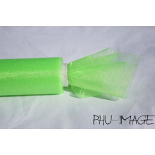 Dekorativ organza 48 cm 1 rulle lysegrøn
