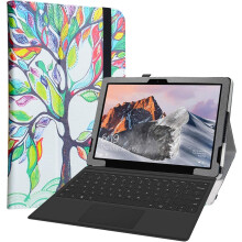 TECLAST X6 PRO ETUI LUKKET MED COVER, FARVERIGT TRÆ, HØJ BESKYTTELSE