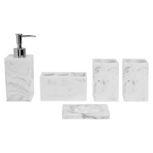 1Set Huis Badkamer Wassen Accessoire Marmeren Resin Set Kleurmix