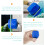 1Blauwe Aquarium Mini Magnetische Borstel Schoon 5