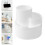 1Draaibare white Plastic Pennenhouder 10