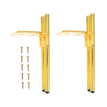 2Sets Premium Ijzeren Meubelpoten Goud Voor Sofa En Ondersteuning
