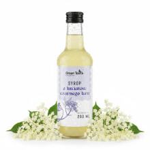Sirup fra sorte hyld blomster 200 ml naturlig uden farvestoffer og konserveringsmidler