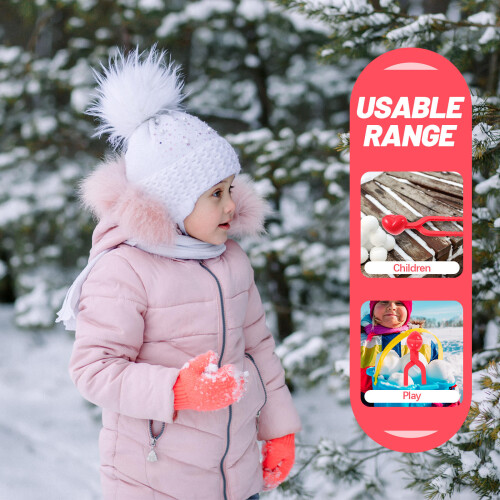 2St Draagbare Sneeuwbal Clip Maker Voor Creatief Winterspeelgoed 2