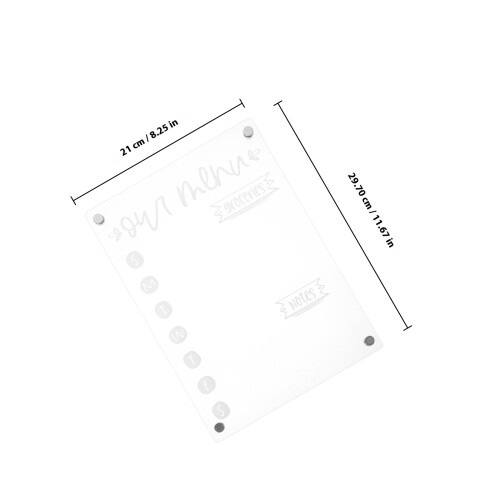Multifunctioneel Magnetisch Planner Bord Voor Koelkast Grijs 1