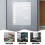 Multifunctioneel Magnetisch Planner Bord Voor Koelkast Grijs 4