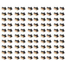 100 Pcs SS22F25-G7 2 Position DPDT 2P2T Panel Mount Slide Solder Lug