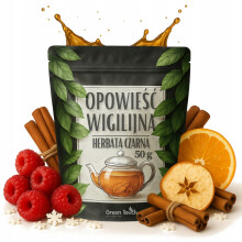 Sort te Juleaftens Historie 50 g Jule med frugter hindbær kanel
