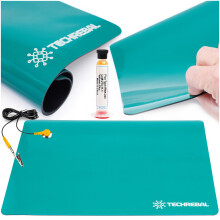 TECHREBAL antistatisk måtte 50x40cm + ESD-jordkabel + RMA-223 10cc gelflux