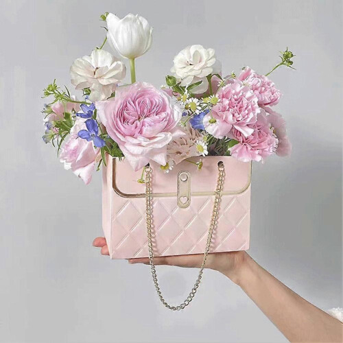 (White) Rectangular Gift Bag Flower Packaging Bag Small Fragrance Bag Packaging Box 2
