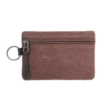 (C) Canvas Small Wallet, Coin Purse, Portable Card Bag, Storage Bag