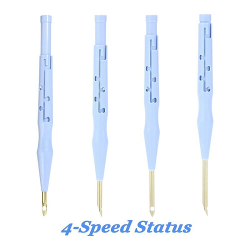 2 Pack Adjustable Embroidery Punch Needle Pen Tool, Punch Needles Adjustable Sewing Threader Needles Felting Threader