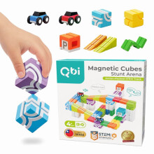Magnetiske klodser Qbi Stunt Arena: Actionfyldt STEM-bane