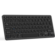 TRÅDLØST BLUETOOTH-TASTATUR SORT iOS Android PC AZERTY 28x12cm