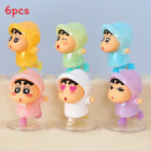 Figura de juguete de PVC Crayon Shinchan con estimulación visual y habilidades motoras finas niños para