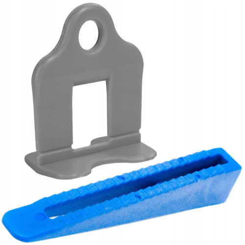 Flisejusteringssystem SIMPLEFIX Grå 1,5 mm 500 clips+100 kiler