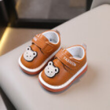 (Brown,18)Mouse Toddler Soft Sole Sneakers Walking Shoes With For Baby Boys Gift Girls