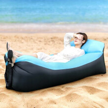 STOR MADRAS UDEN OPPUSTNING LAZY BAG TIL STRANDCAMPING XL 180 CM SKRIVEBORD