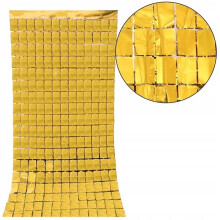 GULD Panelgardin Baggrund Fotovæg 1x2m