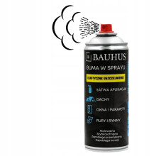 Bauhus RUBBER SPRAY SORT Vinduestagsfolie 400ml