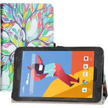 TABLET-ETUUR TIL MATRIXPAD S8/DRAGON TOUCH NOTEPAD Y80 8 TOMMER FARVERIGT TRÆ