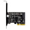 4X Scheda USB PCIE Tipo C PCI-Express 4X un USB 3.2 Gen 2X2 (20 Gbps) Chipset ASM3242 per Windows 8/10/Linux 3