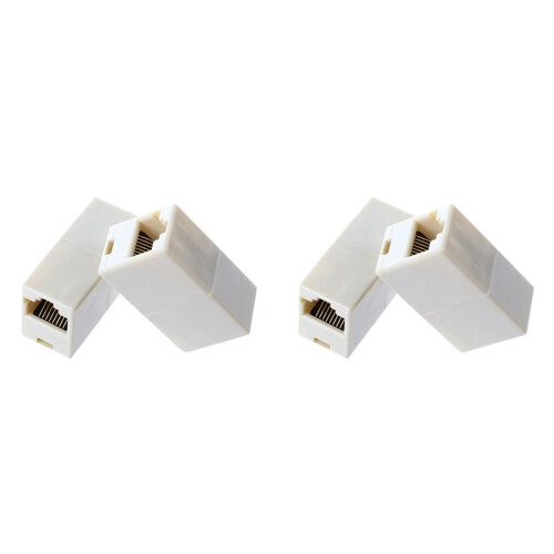 (4 Pack)RJ45 Coupler F-F Straight 1