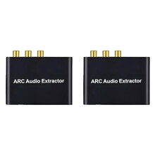 2X -Compatible ARC Audio Extractor ARC to SPDIF Coaxial Stereo 3.5mm Jack -Compatible ARC Adapter