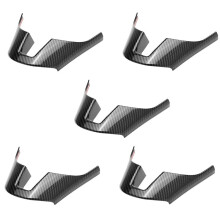 5X Carbon Fiber Steering Wheel Decorative Frame Panel Cover Trim for 3 Axela 2014 2015 2016