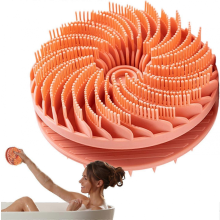 Siliconenborstel - Siliconen Loofahborstel Zachte Badspons Doucheborstel 2-in-1