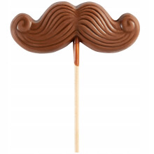 Gave til Kærestedag Chokoladeoverskæg mælkechokolade sjov 30 g