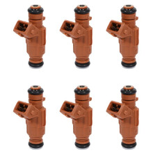 6X Fuel Injector Nozzles 0280156016 A1130780249 for - CLK320 3.2L V6 2003 CLK500 5.0L V8 2003-2006