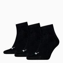 Puma QUARTER PLAIN 3-PACK unisex-sukat, mustat 93858906, koko 39-42