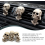 3er-Pack Auto-Lufterfrischer mit Totenkopf-/Skelett-Design, Lüftungsschlitzclips 5