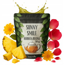 Grøn te sencha SUNNY SMILE 50 g frugt-blomstret med ananas og rose