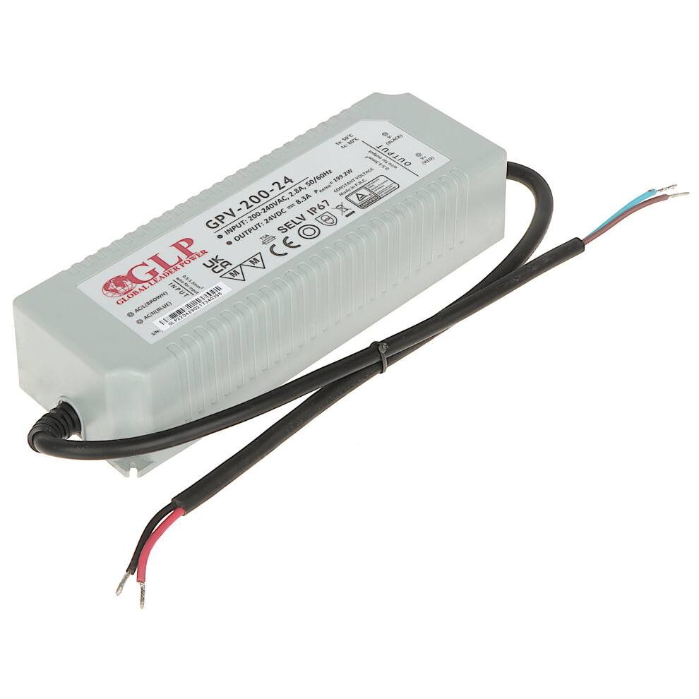 Glp , Zubehör Elektroinstallation, Gpv-200-24 - Led-Netzteil, 199,2 W, 24 V Dc, 8,3 A, Ip67 - Bild 5