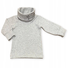 Baby rullekrave 74 SWEATSHIRT Børne T-SHIRT BLUSE med print GRÅ MELANGE
