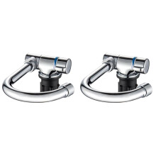 2X Robinet de Cuisine Pliable 360 Dgree Rotation ÉVier Robinet D'Eau Mitigeur D'Eau Froide et Chaude Mitigeur En Cuivre pour Bateau Rv