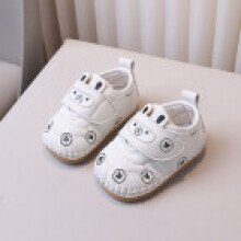 (White,15)Baby Shoes For Infants Cartoon Soft Bottom Toddler Walker Shoes All Seasons