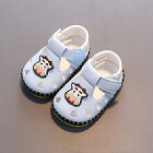 (Blue,13)Baby Walking Shoes Nonslip Cartoon Pattern Casual Shoes For Indoor Gift Use