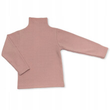 Piger HALV TURTLENECK 146 BOMULD RIBBET ELASTIK DARTOMIK PULVERROSA