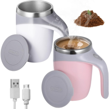 Zelfroerende koffiemok, 2 stuks automatisch absorberende reisroermok, 13,3 oz