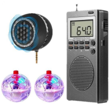 4-delige Spirit Box-uitrustingsset, met 2 LED-kattenballen, 1 Spirit Box-luidspreker, paranormale uitrustingsset voor thuis,