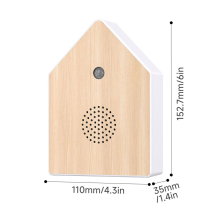 Caja de sonido con canto de pájaro y sensor de movimiento