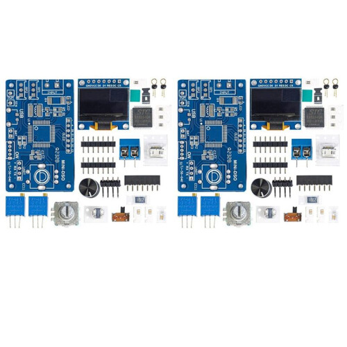 2X  DOS LCD Oscilloscope Kit STC8K8A Single Chip Microcomputer Electronic Soldering Practice Loose Without Shell