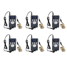 6X Radio FM Digitale Altoparlante Ricevitore Portatile Display Lettore Musicale A Banda Singola Display A LED Grigio Argento