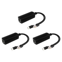 3X Gigabit POE Splitter 5V3A 1000Mbps Type-C Power over Ethernet for for for IP Camera for Raspberry Pi 4