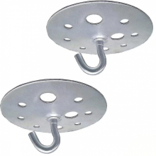 Metallinen pyöreän jalan kattokoukku, 90 mm, kestävä kattokruunukoukku, 2 kpl