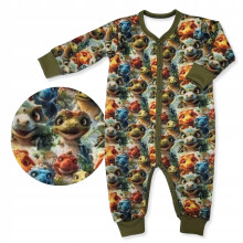 HELDTRØJER 56 HELDTRØJER UDEN LYNLÅS, HELDTRØJER UDEN FODTOJ, HELDTRØJER UDEN FODTOJ, DINO-print, PYJAMAS