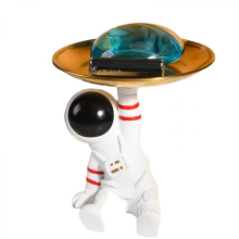 Sarjakuva-astronauttihahmon säilytysjärjestäjä kodin sisustukseen 19 x 12 x 11 cm 1 setti